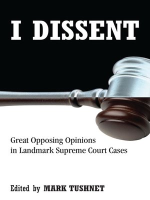 cover image of I Dissent